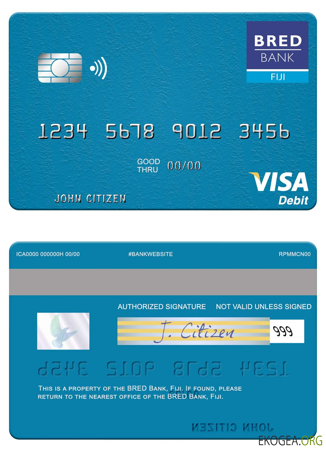 Carte de débit visa Fidji BRED Bank